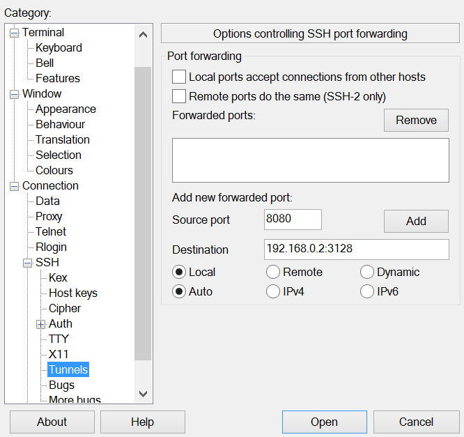 ssh tunnel raspberry pi